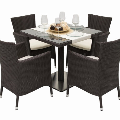 Kerti rattan meghatározott GINA II. 1 + 4 (Brown)