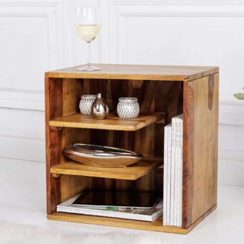 CUBUS barna rózsafa lerakóasztal