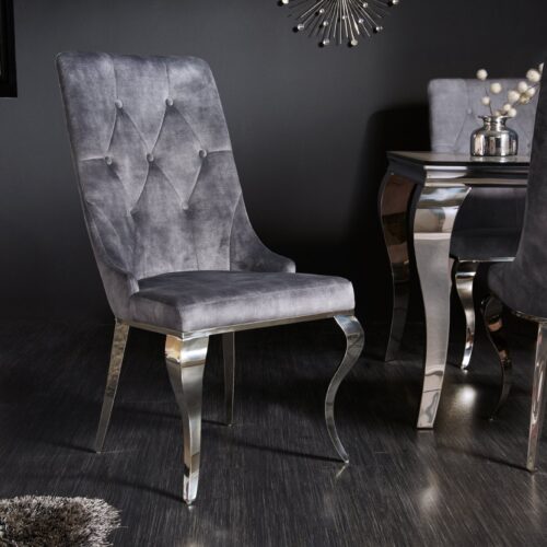 MODERN BAROCK szürke bársony szék MODERN BAROCK szürke bársony szék