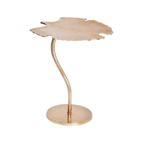 GINKGO arany alumínium lerakóasztal 53 cm