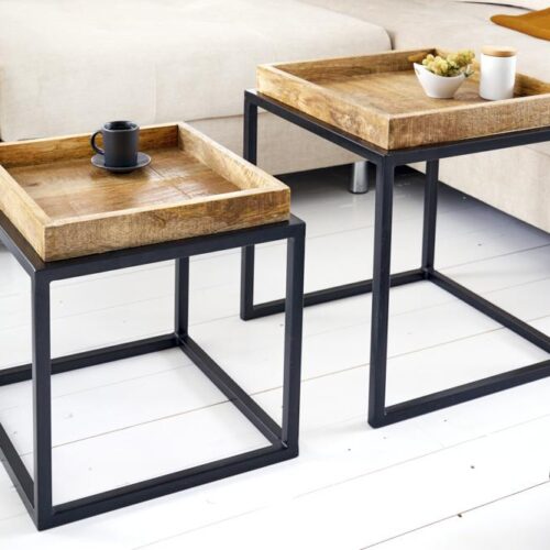 SERVITEUR barna mangófa lerakóasztal