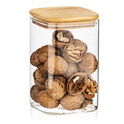 4Home Bamboo fedeles üveg tárolóedény