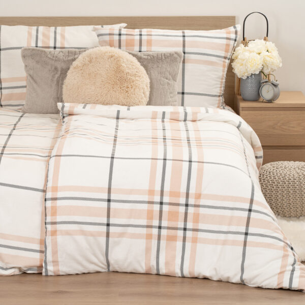 4Home Elegant Plaid flanel ágyneműhuzat