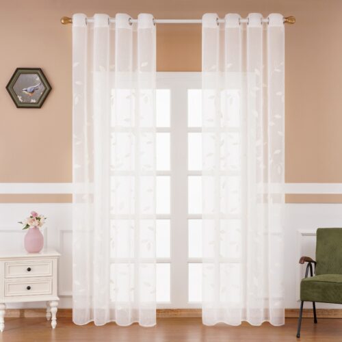 4Home Leaves voile függöny