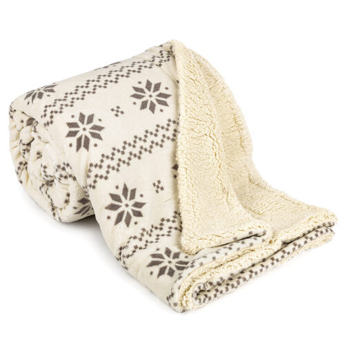 4Home Nordic gyapjú hatású pléd bézs