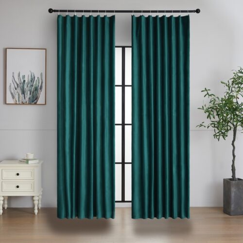 4Home Paris Sötétítő függöny karikákkal sötétzöld