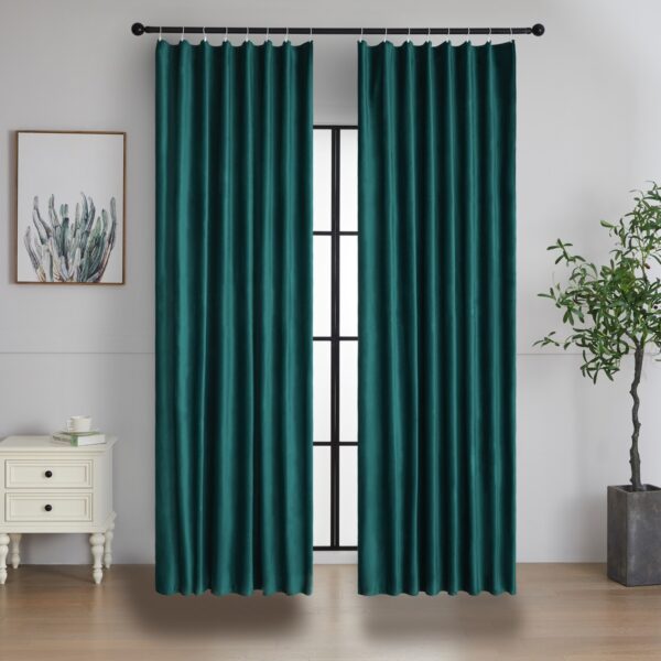 4Home Paris Sötétítő függöny karikákkal sötétzöld