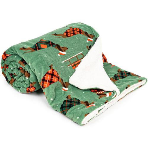 4Home Woof karácsonyi gyapjú hatású pléd