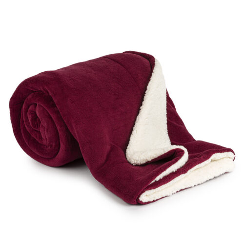 4Home gyapjú hatású pléd bordó