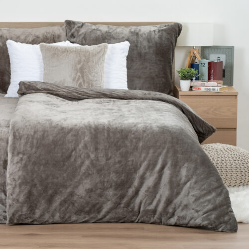 4Home mikroflanel ágyneműhuzat szürke