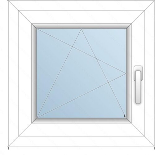 58x58 Műanyag ablak / Bukónyíló/ 2 rétegű üvegezés/