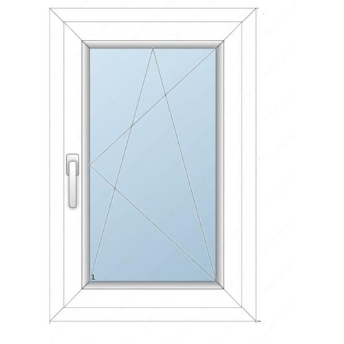 58x88 Műanyag ablak / Bukónyíló/