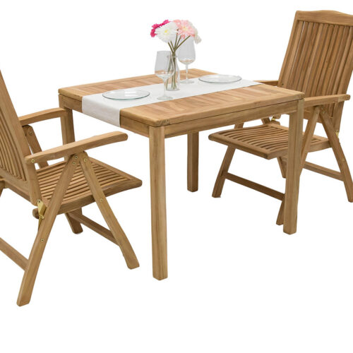 Teak kerti elrendezés LAGUNA QUATRO 1+2