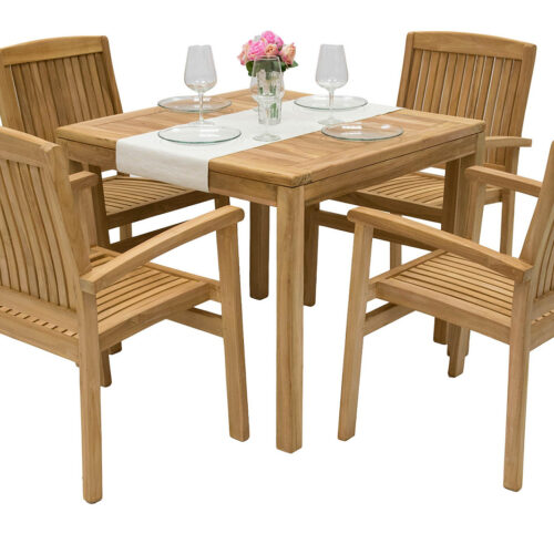 Teak kerti elrendezés HARMONY QUATRO 1+4