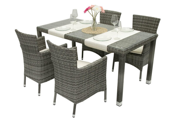 Kerti rattan szett MODENA II. 1 + 4 (szürke) Kerti rattan szett MODENA II. 1 + 4 (szürke)