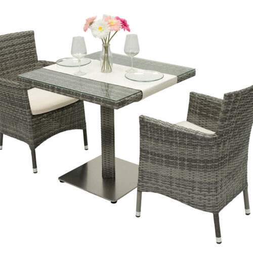 Kerti rattan szett GINA II. 1 + 2 (szürke)