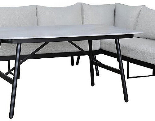 Alumínium sarokgarnitúra 6 személyes HERMES