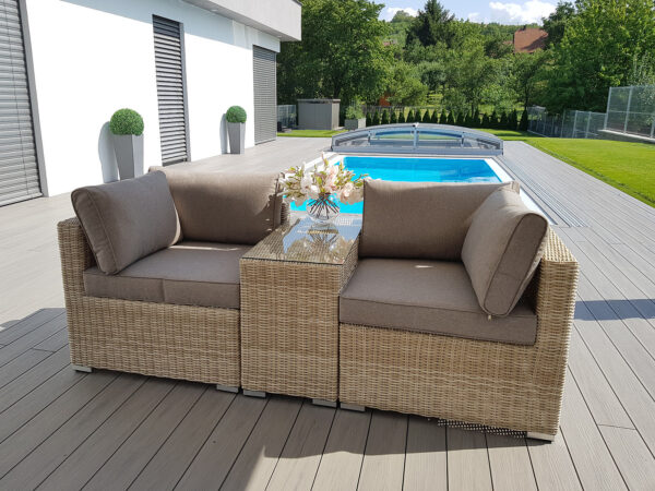Rattan változó készlet SEVILLA 2 fő részére (bézs) Rattan változó készlet SEVILLA 2 fő részére (bézs)