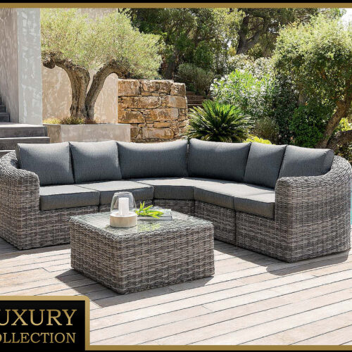 Rattan moduláris sarokkészlet BORNEO LUXURY (szürke) Rattan moduláris sarokkészlet BORNEO LUXURY (szürke)