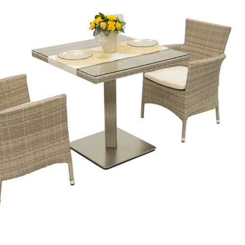 Kerti rattan meghatározott GINA II. 1 + 2 (szürke és bézs)