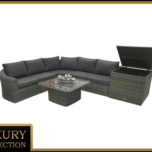 Rattan moduláris szett BORNEO LUXURY 5 személyes (szürke) Rattan moduláris szett BORNEO LUXURY 5 személyes (szürke)