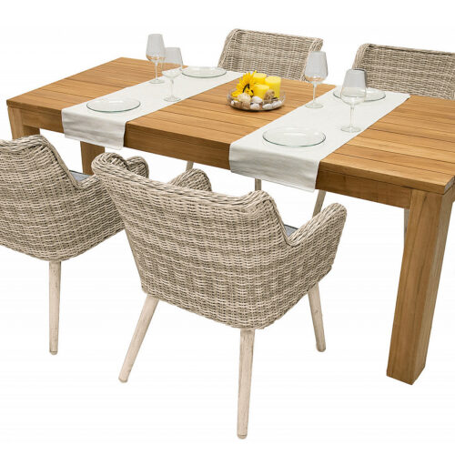 Kerti rattan készlet MONTE VICTORIA 200 (bézs) 6x kerti fotel VICTORIA