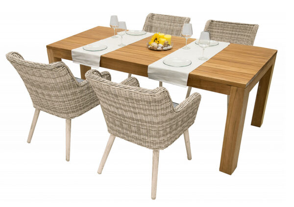 Kerti rattan készlet MONTE VICTORIA 200 (bézs) 6x kerti fotel VICTORIA