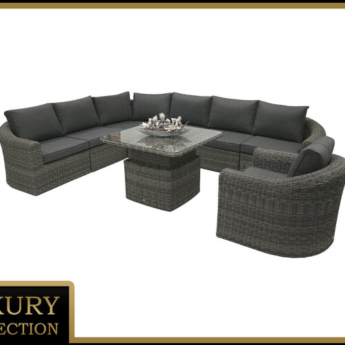 Rattan moduláris szett BORNEO LUXURY 7 személyes (szürke) Rattan moduláris szett BORNEO LUXURY 7 személyes (szürke)