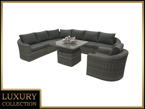 Rattan moduláris szett BORNEO LUXURY 7 személyes (szürke) Rattan moduláris szett BORNEO LUXURY 7 személyes (szürke)