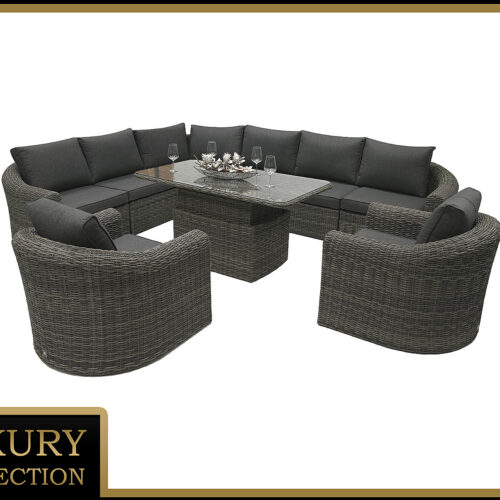 Rattan moduláris szett BORNEO LUXURY 8 személyes (szürke) Rattan moduláris szett BORNEO LUXURY 8 személyes (szürke)