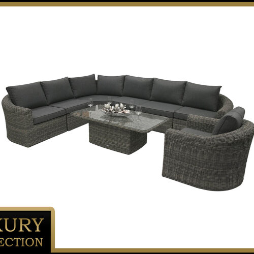 Rattan moduláris szett BORNEO LUXURY 7 személyes (szürke) Rattan moduláris szett BORNEO LUXURY 7 személyes (szürke)
