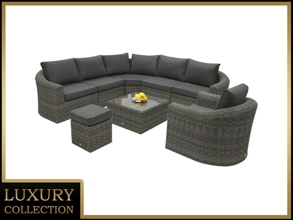 Rattan moduláris szett BORNEO LUXURY 7 személyes (szürke) Rattan moduláris szett BORNEO LUXURY 7 személyes (szürke)