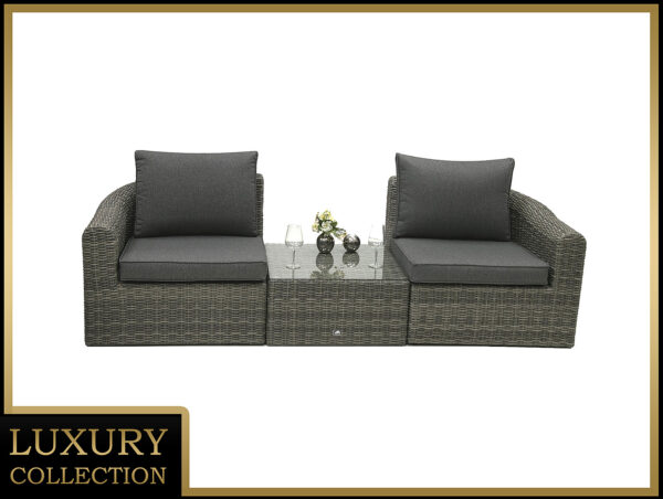 Rattan moduláris készlet BORNEO LUXURY 2-3 fő részére (szürke) Rattan moduláris készlet BORNEO LUXURY 2-3 fő részére (szürke)
