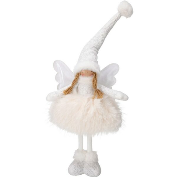 Álló angyal lány karácsonyi LED dekoráció