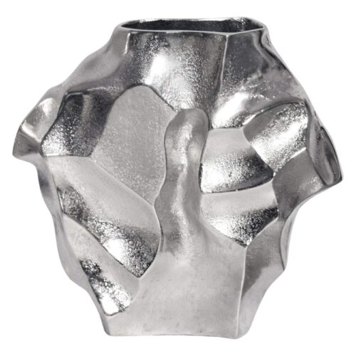 LIQUID ezüst váza 25cm