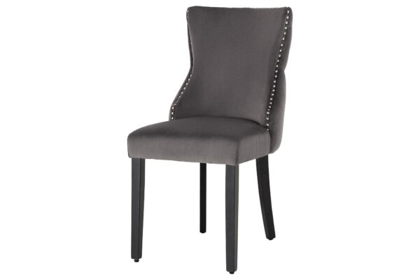 CASTLE DELUXE szürke bársony szék