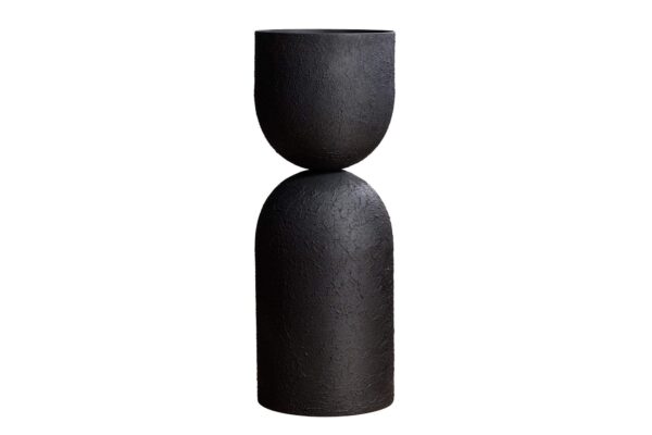 SANDGLASS fekete váza 55cm