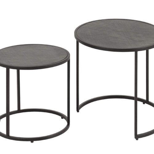 MOUNTAIN SOUL fekete kávézóasztal szett 2db/szett