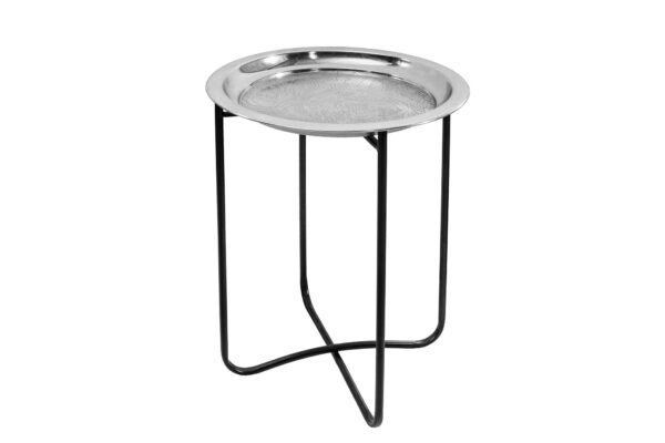 CASABLANCA antik ezüst levehető tálca lerakóasztal