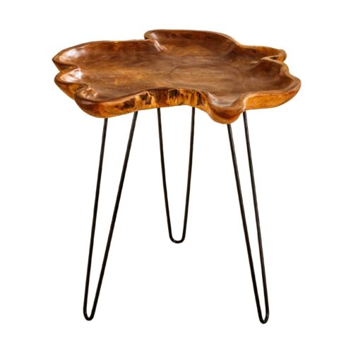 WILD barna teakfa lerakóasztal