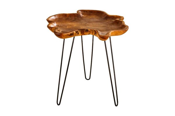 WILD barna teakfa lerakóasztal