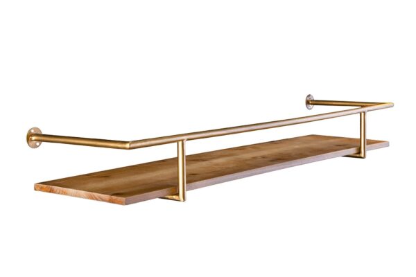 HERITAGE fenyőfa vas fali polc