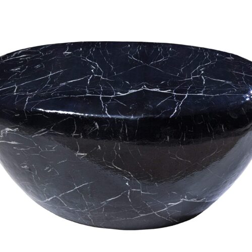 STONE fekete márvány hatású kávézóasztal