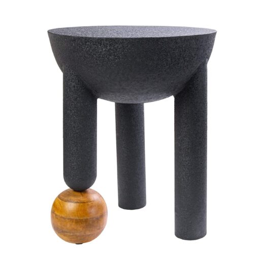 ABSTRACT fekete-arany mangófa lerakóasztal