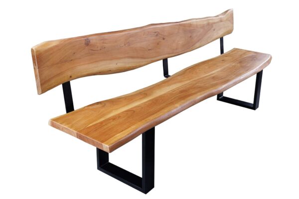 MAMMUT akácfa ülőpad háttámlával 200cm