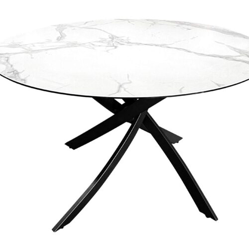 ALPINE fehér kerámia étkezőasztal 120cm