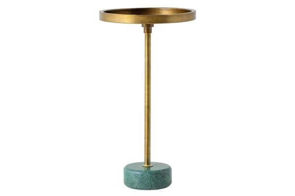 TRAYFUL zöld réz márvány asztal