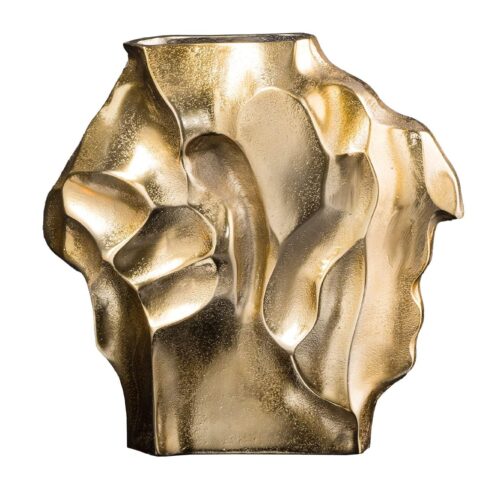 LIQUID arany váza 25cm