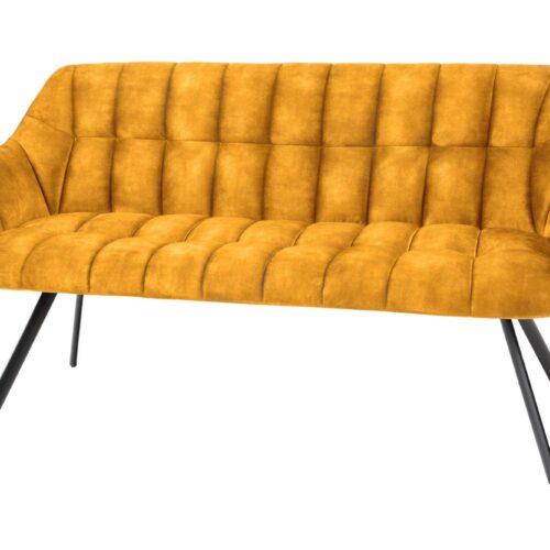 PAPILLON mustársárga bársony ülőpad 165cm