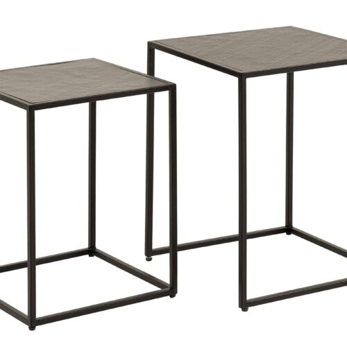 MOUNTAIN SOUL fekete dohányzóasztal 2db/szett